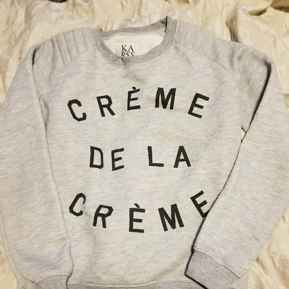 EUC Zoe Krassen gray sweatshirt